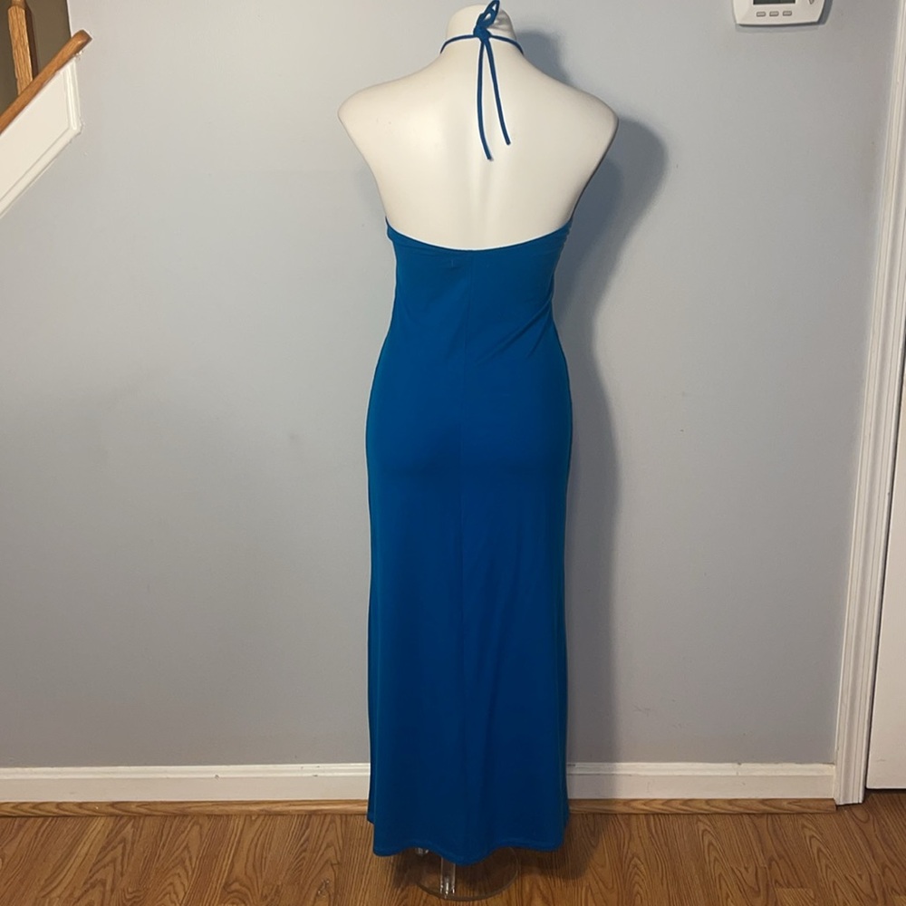 Reformation ladies turquoise Stetson Knit Dress. Medium. - Picture 6 of 9